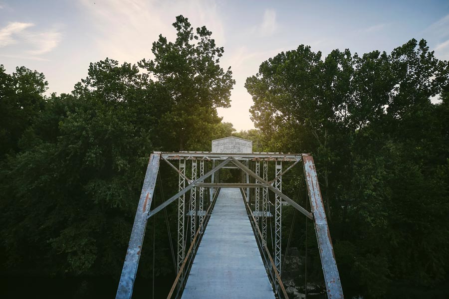 Riverside Bridge at The Ozark Mill