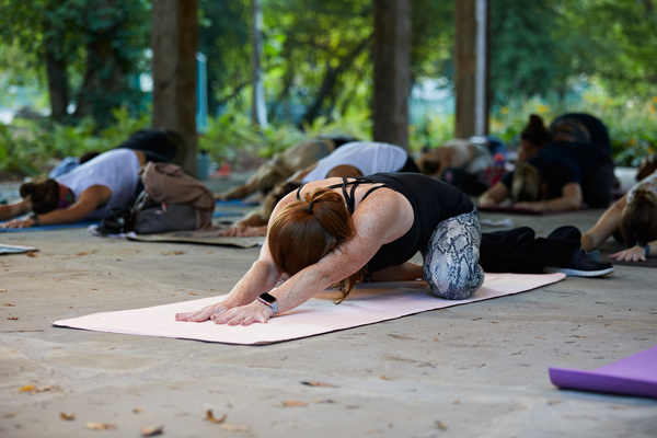 Yoga and meditation class